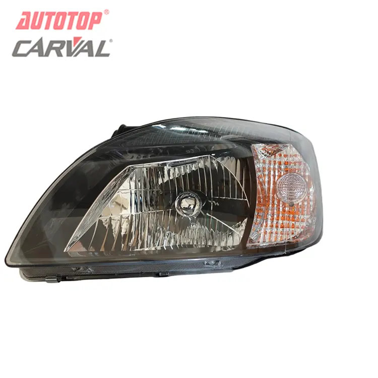 Kia Rio 2005 Black Housing 6-Hole Headlight Assembly