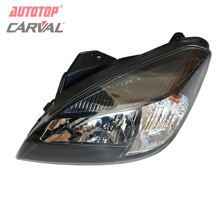 Kia Rio 2005 Black Housing 6-Hole Headlight Assembly